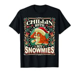 Cavalier King Charles Spaniel Chillin With My Snowmies Dog T-Shirt