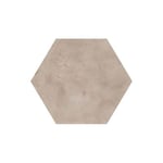 Carrelage sol / mur hexagonal effet ciment vieilli gris claire 25x21,6 cm TERRA GRIGIO