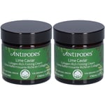 Antipodes Lime Caviar Collagen-Rich Firming Cream Crème Pour La Peau 2x60 ml