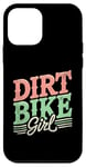 Coque pour iPhone 12 mini Dirt Bike Girl Motocross Rider Moto Biker