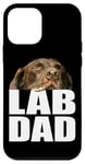 Coque pour iPhone 12 mini Chocolate Lab Dad