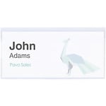 Pavo Name Badge Pin 7.5 x 4 x 4 cm PVC (Polyvinyl Chloride) Pack of 100