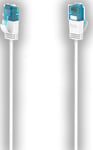 Hama Flexi-Slim Ethernet-kabel CAT 6a, 10 Gbps U/UTP 1,5m (hvid)