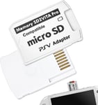 Adaptateur Sd2Vita 5.0 Pour Carte Mémoire, Ps Vita 1000 2000 Convertisseur Micro Sd Psvsd Avec Boîte De Rangement Remplacement De Carte Mémoire Ps Vita Compatible Avec Firmware Henkaku/Enso 3.60-3.72