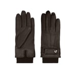 New Hugo Boss mens brown leather winter warm thick premium gloves Large Medium 9