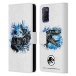 OFFICIAL JURASSIC WORLD FALLEN KINGDOM KEY ART LEATHER BOOK CASE FOR OPPO PHONES