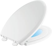 Delta Faucet 833902-N-WH Sanborne Elongated Potty Training Nightlight Toilet Seat with Slow Close, White