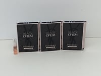 Yves Saint Laurent Black Opium 1.2 ml Eau de Parfum Spray x 3 Total 3.6 ml