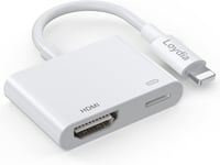 Loydia HDMI Adapter for iPhone and iPad to TV, white-HDMI 