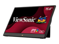 ViewSonic VA1655 - Écran LED - 16" (15.6" visualisable) - portable - 1920 x 1080 Full HD (1080p) @ 60 Hz - IPS - 250 cd/m² - 800:1 - 7 ms - Mini HDMI, USB-C - haut-parleurs