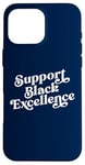 Coque pour iPhone 16 Pro Max Soutenez l'excellence du noir