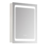 Bathroom LED Lighted Mirror Cabinet Wall mount with Storage Shelves