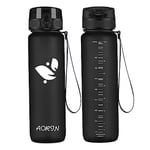AORIN Gourde Sport - 1L - BPA-Free & Anti-Fuite Flip/Appliquer à Bouteille d'eau pour Enfant,Adultes,Salle de Sport, Sport de Plein air