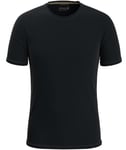 Smartwool Men's Short Sleeve Tee Slim Fit Base Layer Top, Black, M