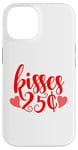 Coque pour iPhone 14 25 Cent Kisses Funny St Valentin Kissing Booth Kiss Love