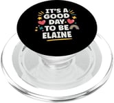 ELAINE Personalized Retro Girls Custom ELAINE Name PopSockets PopGrip for MagSafe