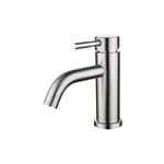 Robinet de lave-mains,Robinet de lavabo mitigeur de lavabo en acier inoxydable brossé mat,AAFGVC