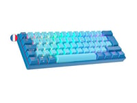 Ranked S60 Supernova Clavier Mécanique de Jeu 60% | Hot Swap Gaming Keyboard | 62 Touches Programmables | RGB LED | Mac, PC Windows | AZERTY Français (Bleu, Gateron Optical Blue)