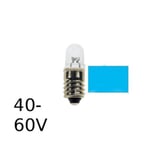 Blå LED signallampa T9x26 10lm E10 0,4W 40-60V