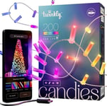 Twinkly Christmas Tree Lights Twinkly Twkc200rgb-T Led Garland Lights Christmas 10 W Flerfarget