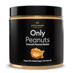 Protein Works - Peanut Butter , All Natural Nut Butter , No Added Sugar , Palm Oil Free , Vegan , Protein Rich Peanut Butter , Smooth , 500g