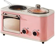 GJJSZ Toaster oven,Electric?3?in?1?Family Breakfast Machine Bread Toaster Toaster Oven Frying pan hot Boiler Food Steamer