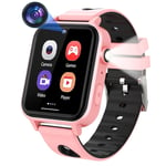 Montre Intelligente De Jeux Pour Enfants Avec Écran Tactile,18 Jeux,Appareil Photo,Podomètre,Réveil,Lecteur Mp3,Montre Musicale Pour Enfants,Garçons Et Filles,Cadeau De Noël Ou