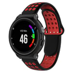 26mm Garmin Forerunner 735XT / 220 / 230 / 235 / 620 / 630 dual-color silicone watch band - Black / Red