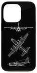 Coque pour iPhone 13 Pro Hercules Turboprop C130 Avion de transport tactique