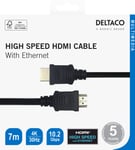 Deltaco HDMI cable  4K UHD  7m  black