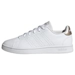 adidas Femme Advantage Base Shoes Sneakers, FTWR White/FTWR White/Champagne met, 36 2/3 EU