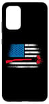Coque pour Galaxy S20+ Tir au pigeon d'argile Drapeau USA Patriotique Skeet Shooter