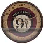 Harry Potter Platform 9 3/4 10'' Clock /Merchandise - New Merch - U300z