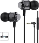 Wired In-Ear Headphones Earbuds for Samsung, iPhone, Smartphones & 3.5Mm Devices