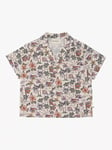 The New Society Kids' Belmont Print Shirt, Off White