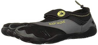 Body Glove Chaussures de Sport Nautiques 3t Barefoot Max pour Homme, Noir/Jaune/Bleu Nuit, 45.5 EU