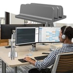 Vertical Laptop Stand,desktop Space Saving Holder Adjustable C Black