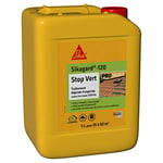 SIKA - Traitement algicide et fongicide - Nettoyant désincrustant - Sikagard 120 Stop Vert - Prêt à l'emploi - Elimine algues et lichens - Mur - Toiture - Terrasse - Façade - Dallage - 5L