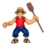 Heroes of Goo Jit Zu Netflix One Piece Luffy, Jouet Ultra élastique 17,8 cm à Collectionner, Jouet Premium Goo JIT Zu avec Accessoires et Emballage à Collectionner, Luffy s'étire jusqu'à 3X sa Taille