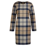 Barbour Barbour Nancy Dress - Fawn Tartan - Dam - 12- Naturkompaniet