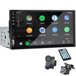 7 tum Bil Radio 1 Din Carplay Android Auto Multimedia Player