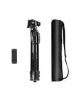 Puluz Aluminum Live Selfie Tripod with 3D Head and Phone Holder (Black)