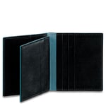 Fashion Credit card holder PIQUADRO Blue Square Black PP1518B2-N