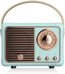 Poste Radio Vintage, Poste Radio Portable, Radio Vintage Bluetooth, Radio Bluetooth Vintage, Haut-Parleur Bluetooth Rétro Radio Convient pour Les Cuisines De La Maison Et du Bureau