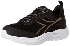 Diadora Femme Snipe W Chaussure de Gymnastique, Black Gold White, 37 EU