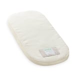 The Little Green Sheep Matelas naturel respirant pour nacelle de la naissance à 6 mois, compatible avec UppaBaby Vista & Cruz, 30 x 67,5 cm