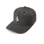 Volcom HTHR Casquette chinée Full Stone Xfit Homme, Gris (Charcoal Heather), FR : L (Taille Fabricant : L/XL)