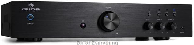 Auna Amplifier Hifi, Amp Stereo System AV Receiver, Stereo Amplifier Hifi Bass &