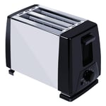 2 Slice Toaster with Extra Wide Long Slots, 6 Settings and Cancel & Reheat Function, Variable Browning Controls, Auto Cut-Off, Clean Simple Design, Black