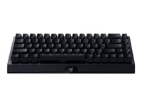 Razer Blackwidow V3 Mini Hyperspeed - Phantom Edition - Tastatur - Bakgrunnsbelyst - Trådløs - Usb-C, 2.4 Ghz, Bluetooth - Qwerty - Usa - Tastsvitsj: Razer Green